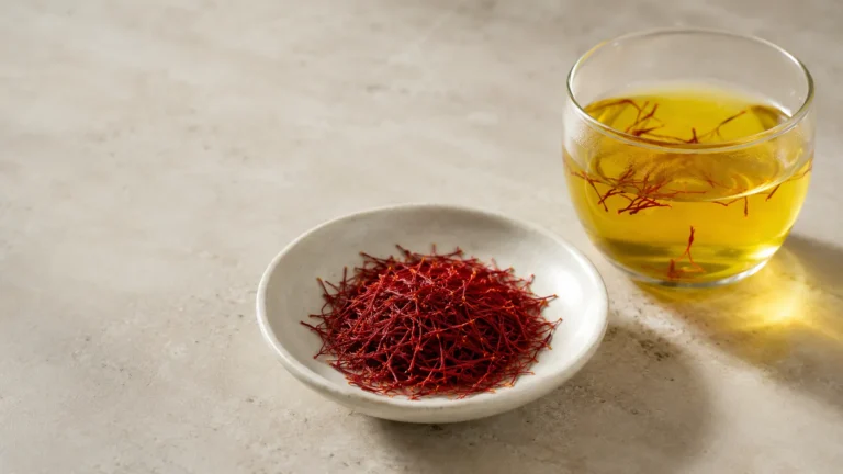 Premium saffron threads showing the color and aroma of saffron